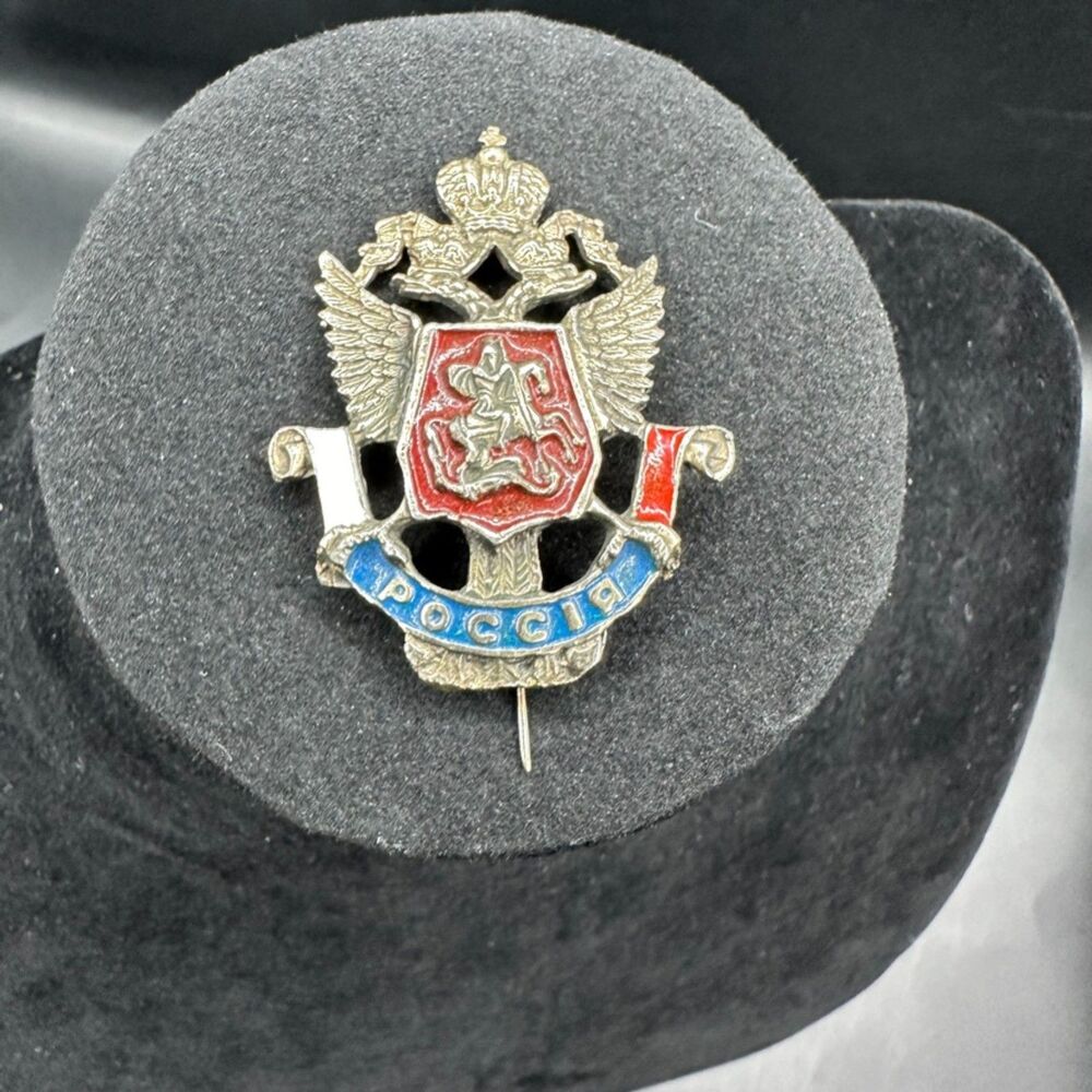 Vintage Poccia Tuscan Insignia Badge Side Style Beret Uniform Pin Memorabilia